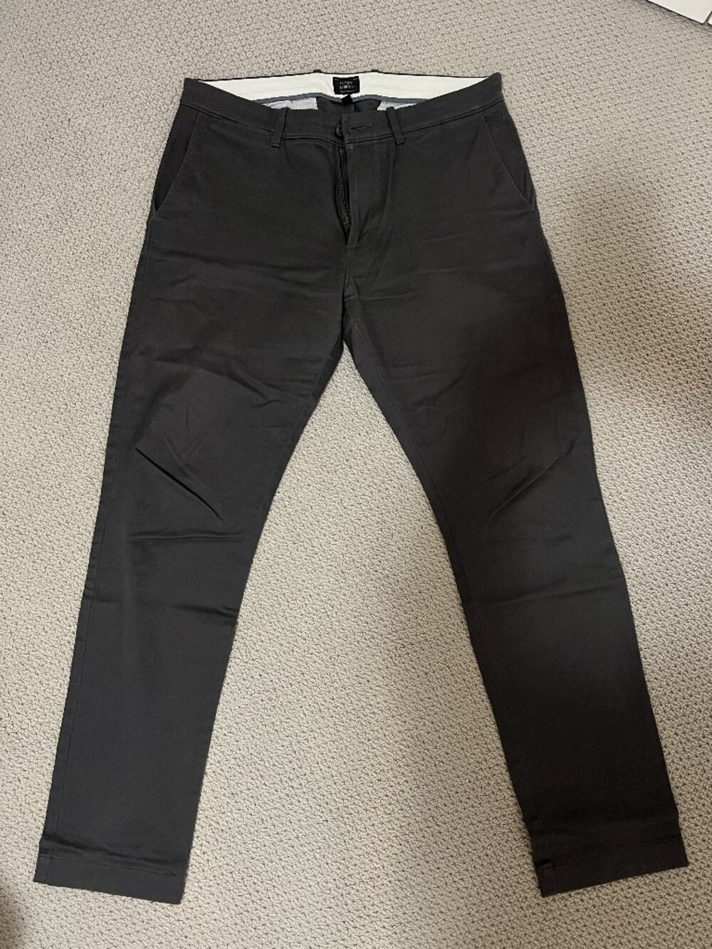 J.Crew 484 Stretch Chino Pants Men’s 32x32 Charcoal Gray